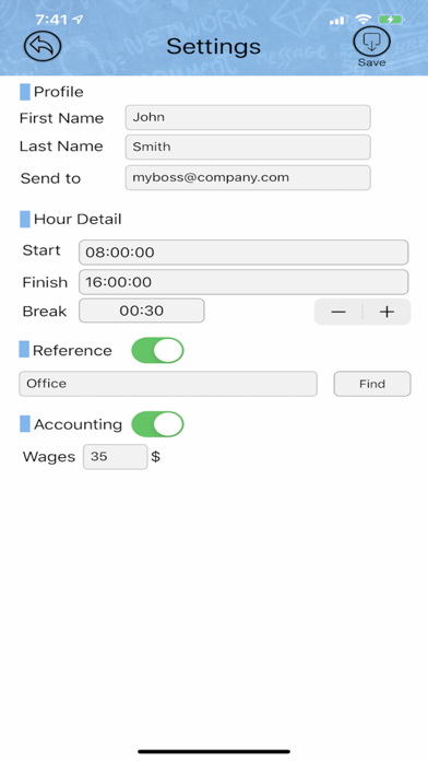 Time Sheet - Employee Screenshot