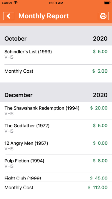 Movies Collector Screenshot
