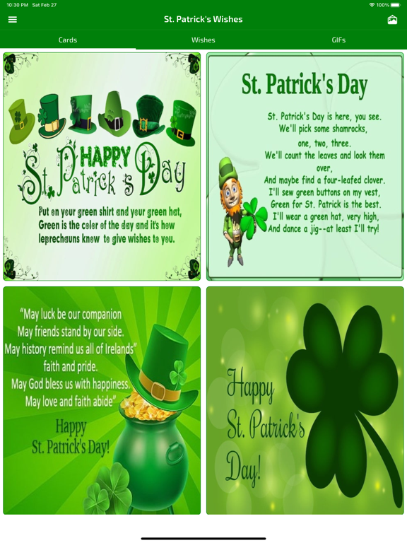 Screenshot #4 pour St. Patricks Wishes & Cards