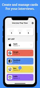 Interview Prep Timer screenshot #1 for iPhone
