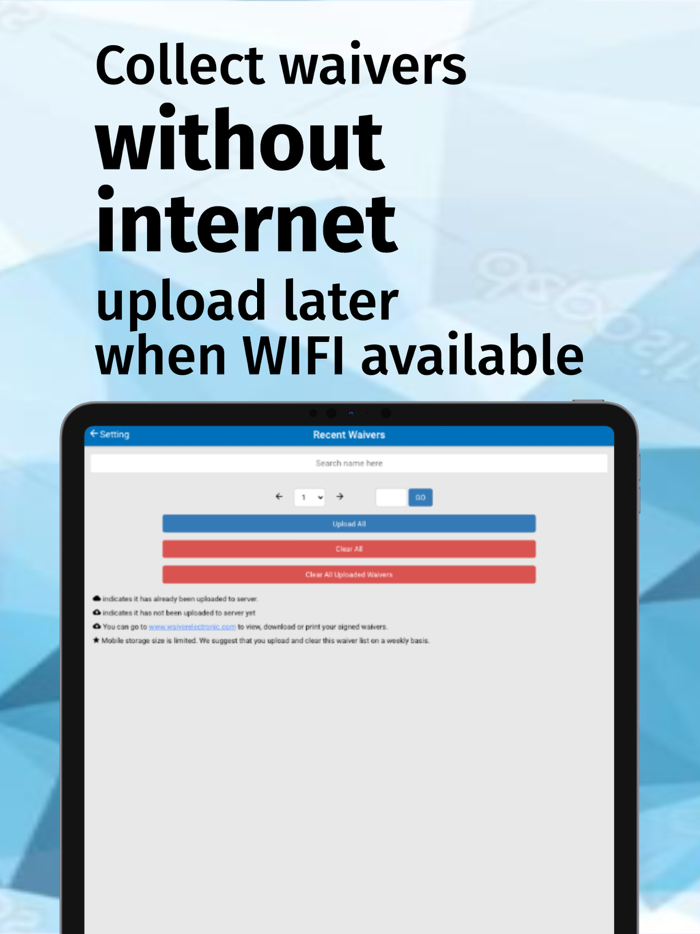 WaiverElectronic-Online Waiver