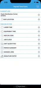 Viewpoint Payroll Time Entry screenshot #1 for iPhone