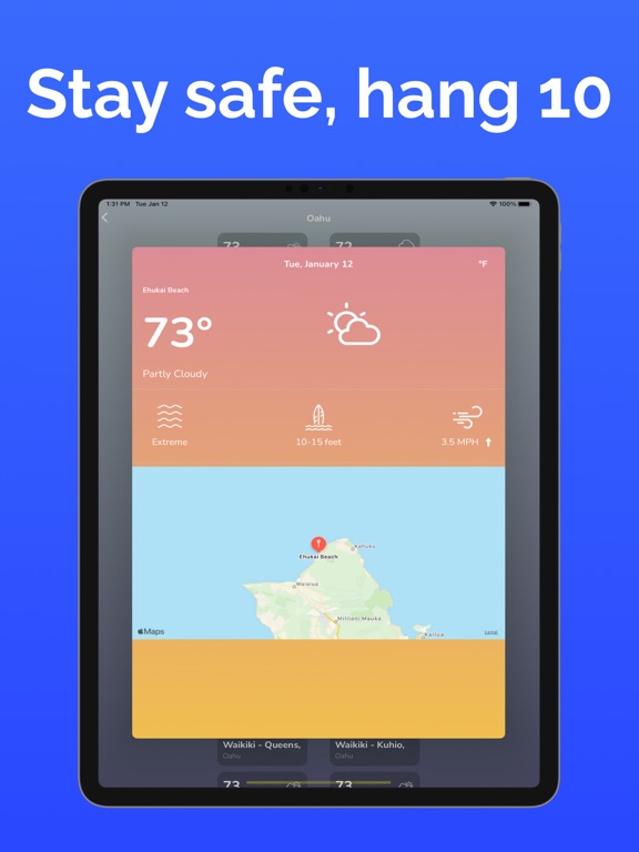 Hawaii Radar iPad screenshot 1 - Weather app