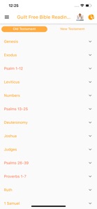 Guilt Free Bible Reading Plan screenshot #1 for iPhone