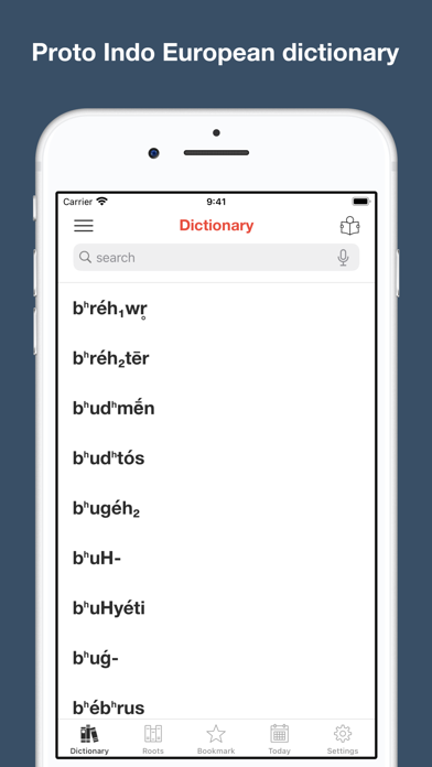 Proto-Indo-European Dictionary Screenshot