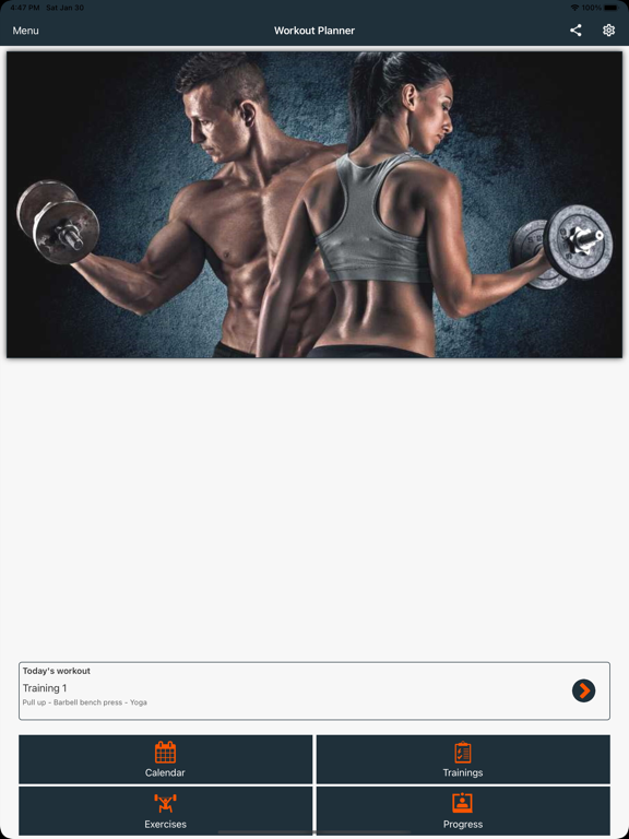 Screenshot #4 pour Workout Planner Pro+