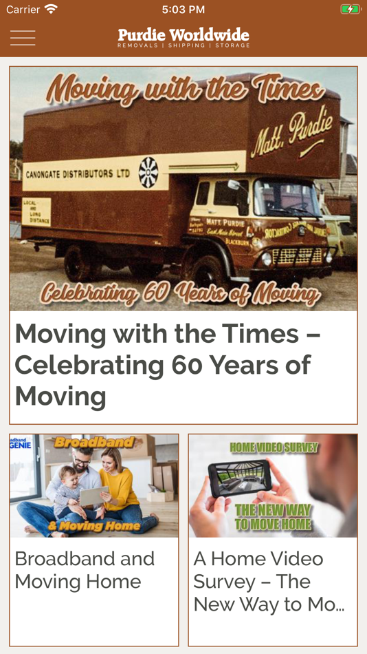 #5. Purdie Worldwide (iOS) 由: PURDIE WORLDWIDE REMOVALS & STORAGE LIMITED