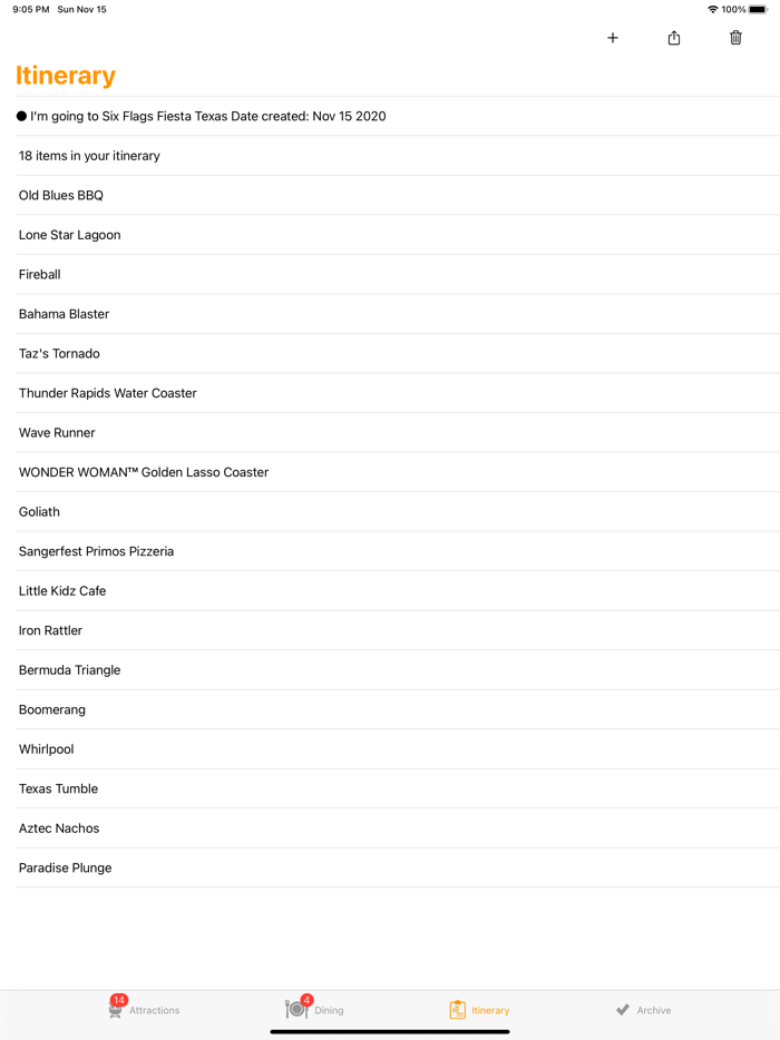 ThemeParkChecklistSan Antonio