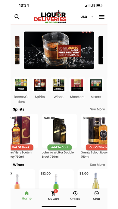 Liquor Deliveries Screenshot