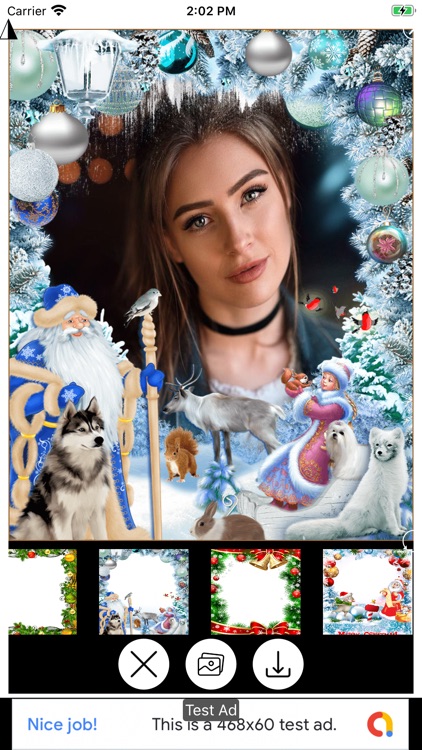 Christmas Photo Frame Maker screenshot-7