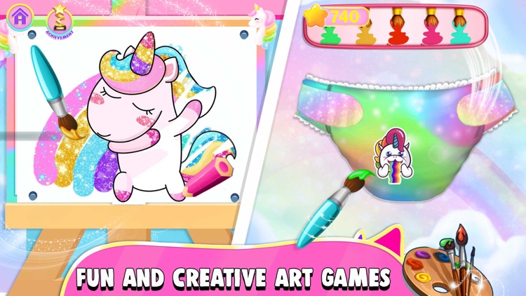 Unicorn Mommy Care Game screenshot-4