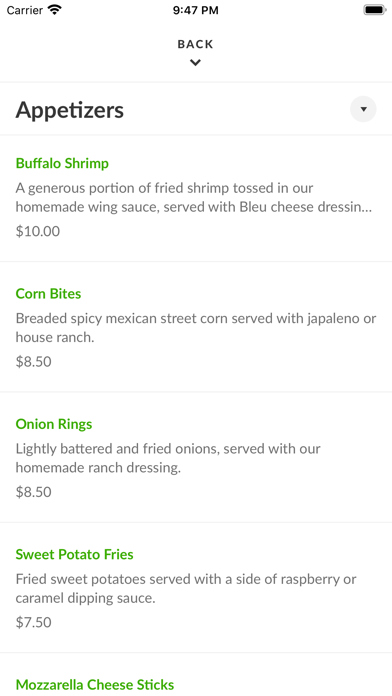 The Grove Restaurant Screenshot