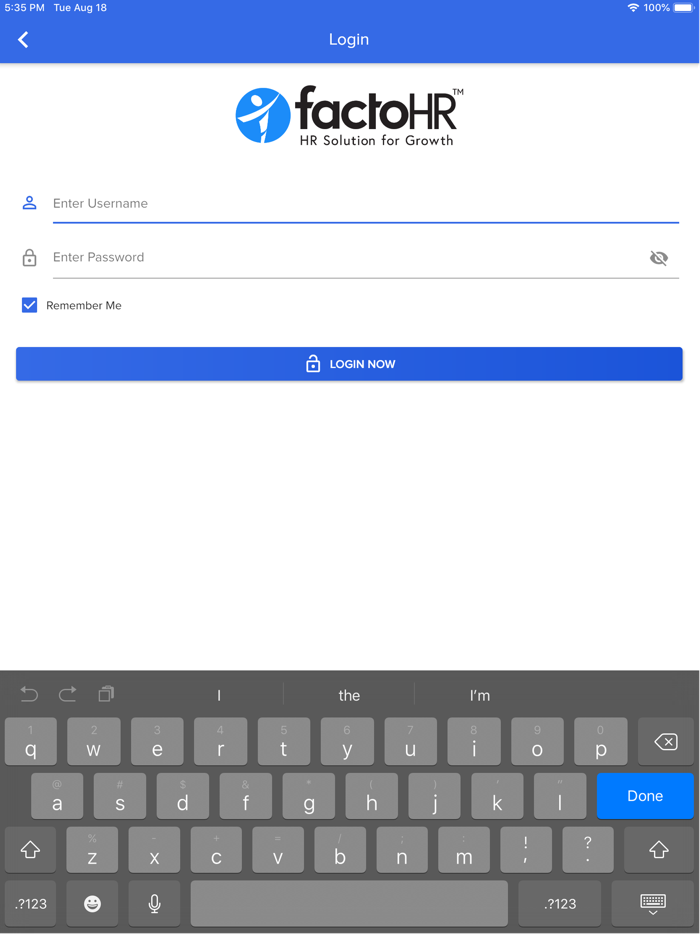 FactoHR Admin App