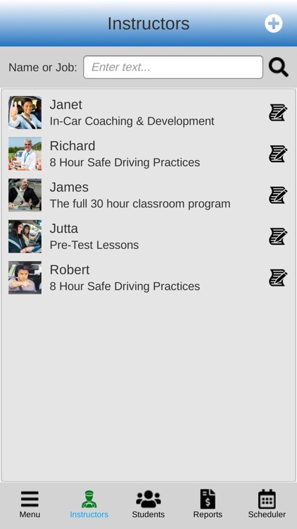 Driving Instructor Software