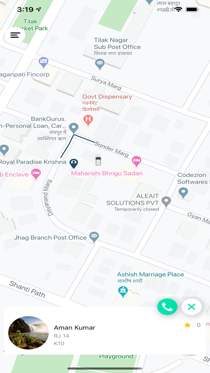 LS Customer Taxi App