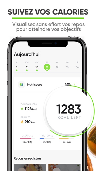 Screenshot #1 pour Nutrition Coach: régimes santé