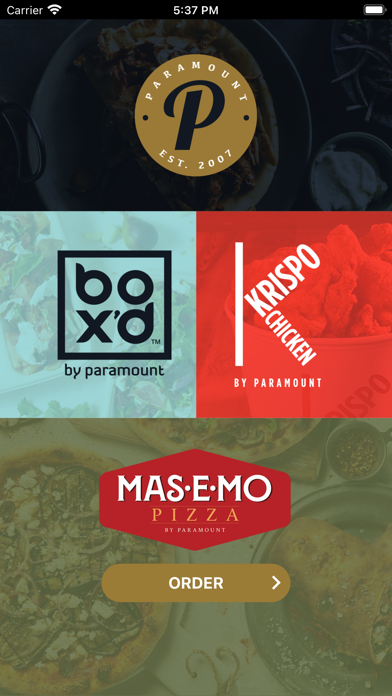 Paramount Fine Foods Screenshot