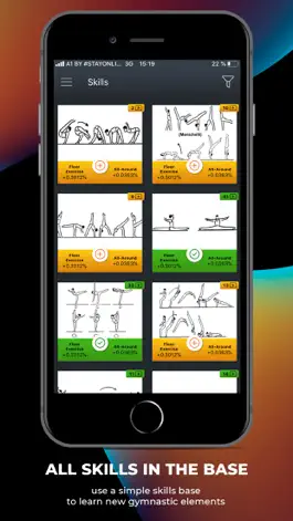 Game screenshot GYMES - app for gymnastics apk