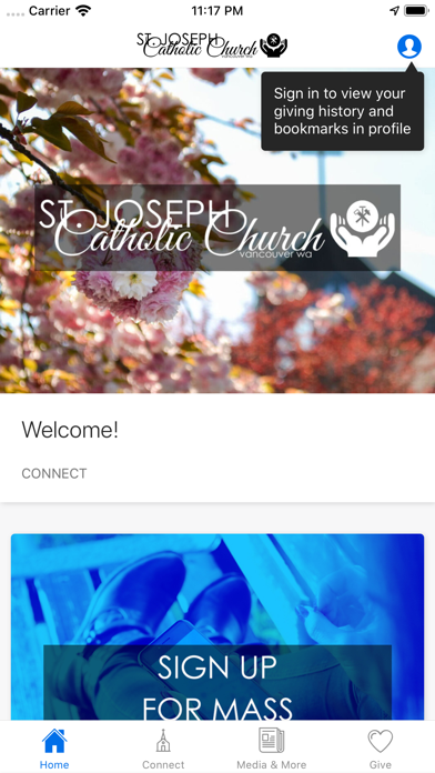 Saint Joseph Catholic Church Screenshot
