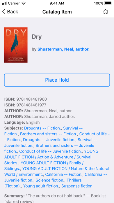 Montana Shared Catalog Screenshot