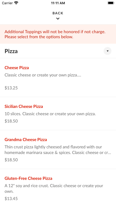 La Casa Pizza & Pasta Screenshot