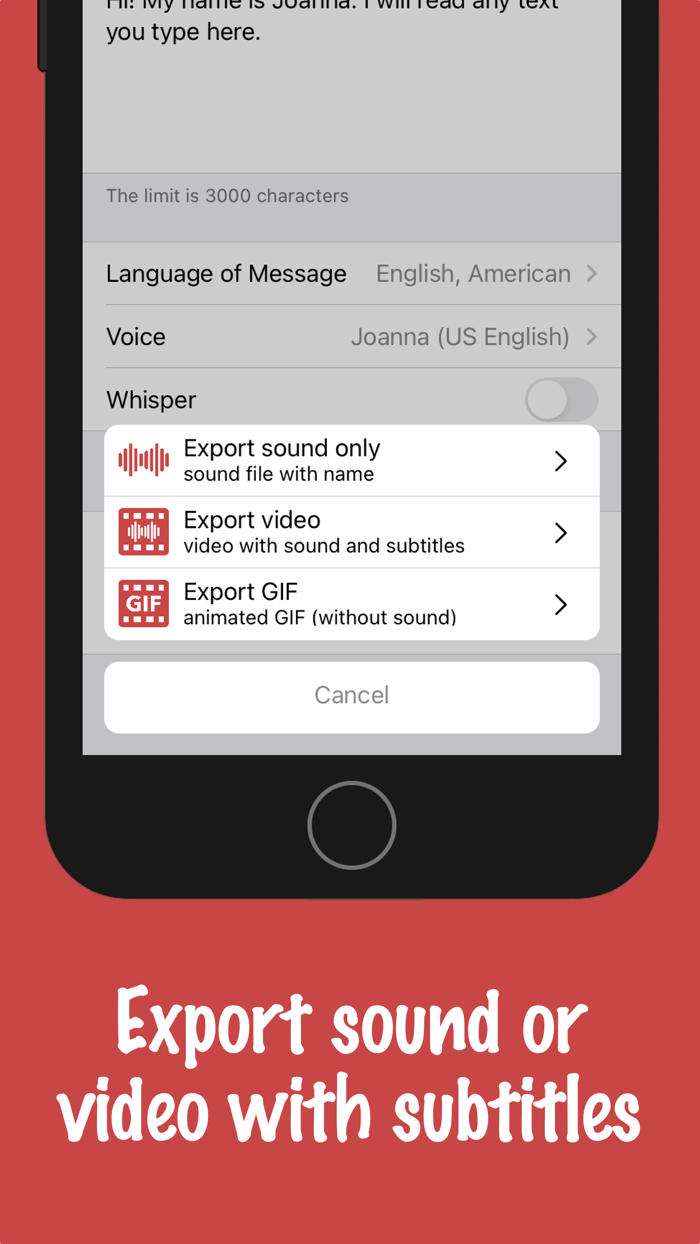 Say it - text-to-speech