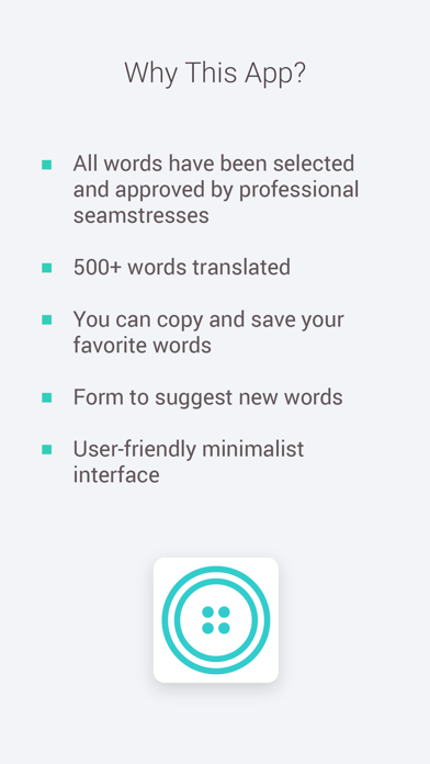 Sewing Translator Dictionary Screenshot