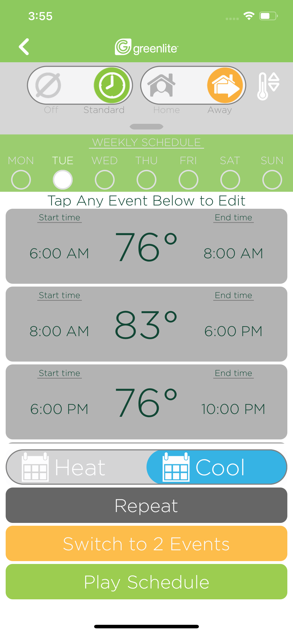 Greenlite Thermostat