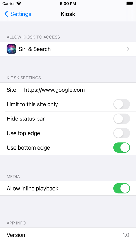 #1. Kiosk - fullscreen browser (iOS) 由: UPDT d.o.o.