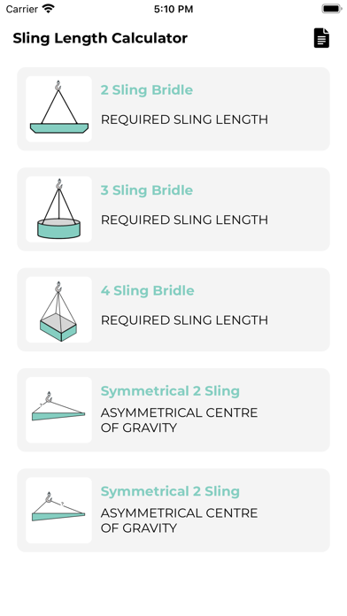 Screenshot #1 pour Sling Length Calculator