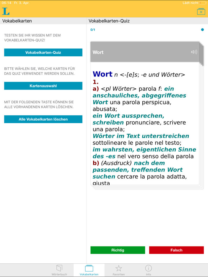 German Italian XL Dictionary