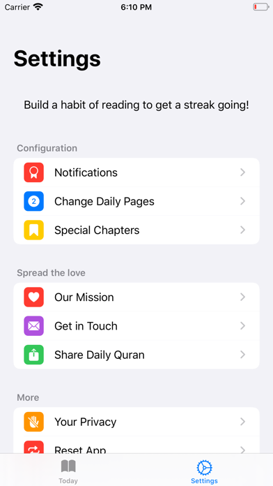 Daily Quran - Bulid a habit Screenshot