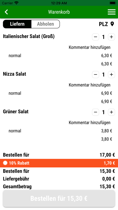 Pizzeria Caravella Frankenthal Screenshot