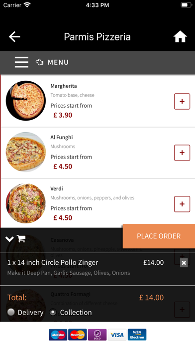 Parmis Pizzeria Leeds Screenshot