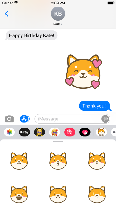 Shibamoji Sticker Pack Classic Screenshot