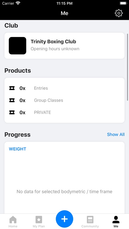 Trinity Boxing Club App