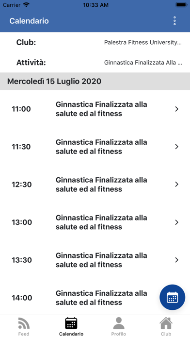 Palestra Fitness University Screenshot
