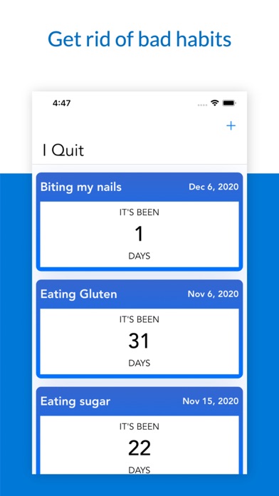 Screenshot #2 pour Quit Anything - X days since