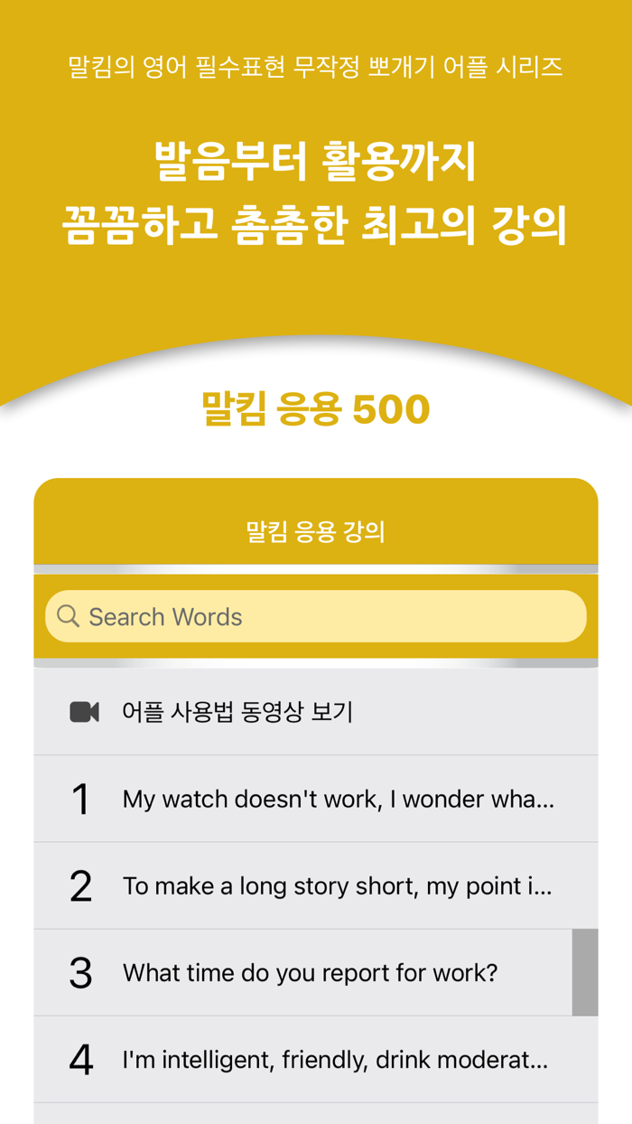 말킴의 영어회화 응용500