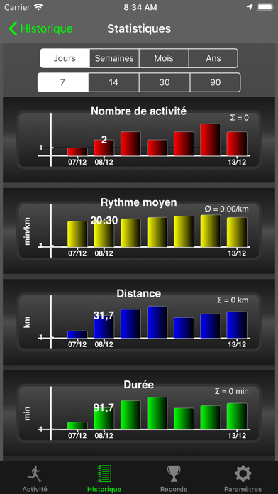 Screenshot #3 pour Fitmeter Run - GPS Tracker