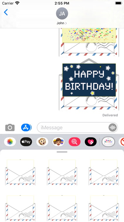 Birthday Letters Stickers