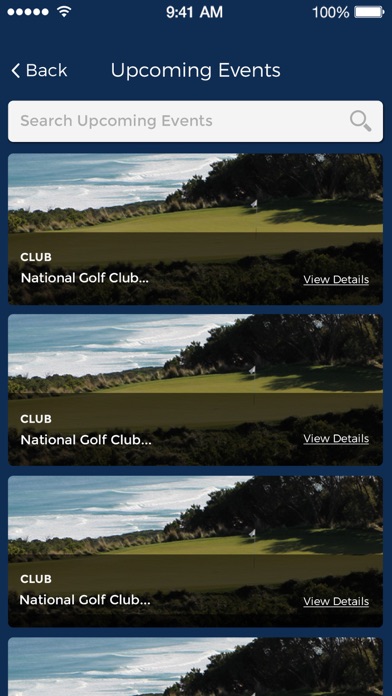National Golf Club. Screenshot