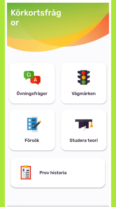 Körkortsfrågor 2021 - Körkort Screenshot