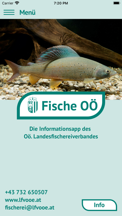Fische OÖ - Schonbestimmungen Screenshot
