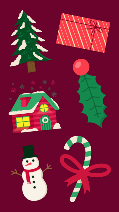 Cozy at Home Holiday Stickers Screenshot