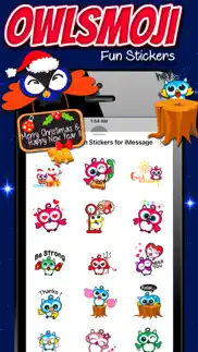 owlsmoji fun stickers iphone screenshot 3