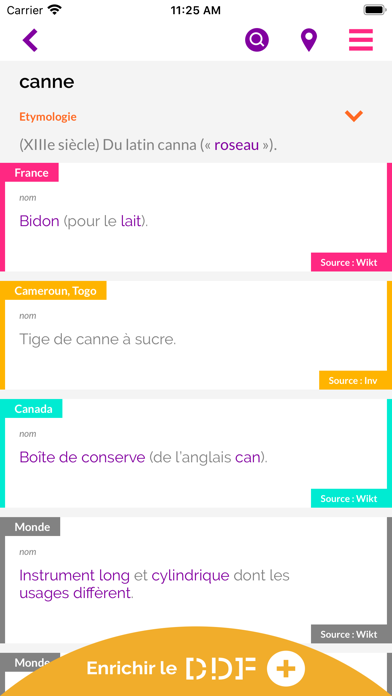 Dictionnaire des francophones Screenshot