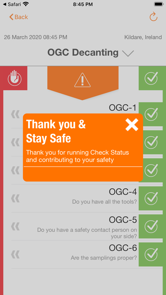 #3. OI Check Status (iOS) 由: SGS Group Management SA