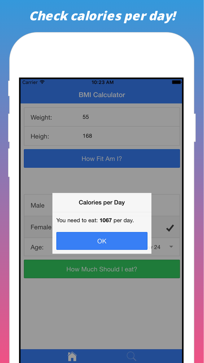 bmiCalc - Index BMI Calculator