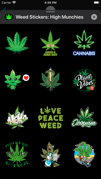 Screenshot #2 pour Weed Stickers: High Munchies